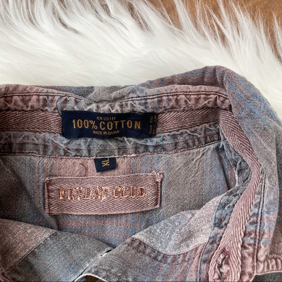 Fryday Club Men's Long Sleeve Button Down Shirt - Picture 3 of 6